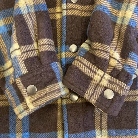 Freedom Foundry Sherpa Line Flannel Jacket Boy's Size M (10-12) - Picture 9 of 12